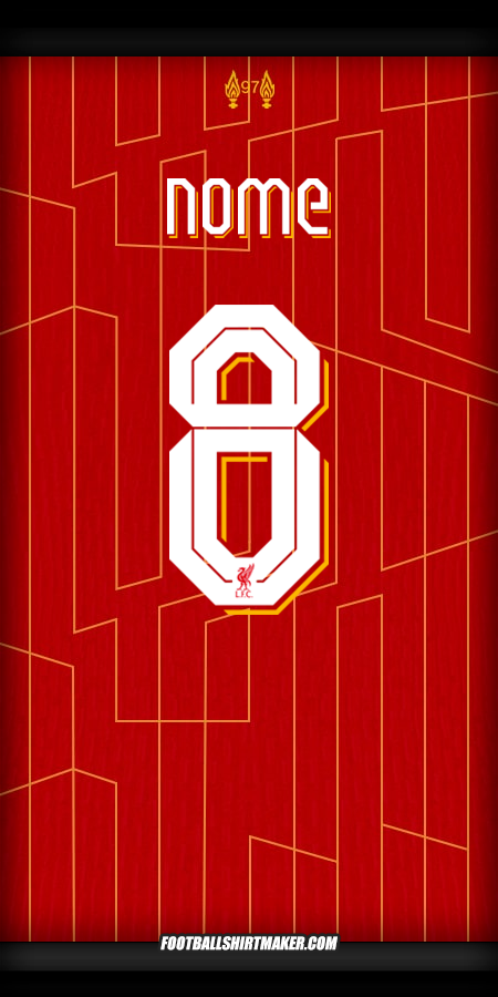 Camisa Liverpool FC Cup 2024/2025 -  nome - 8