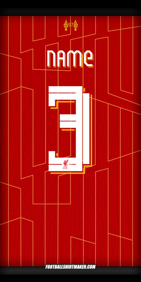 Jersey Liverpool FC Cup 2024/2025 -  name - 3