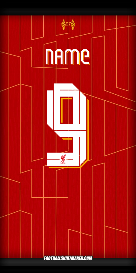 Jersey Liverpool FC Cup 2024/2025 -  name - 9