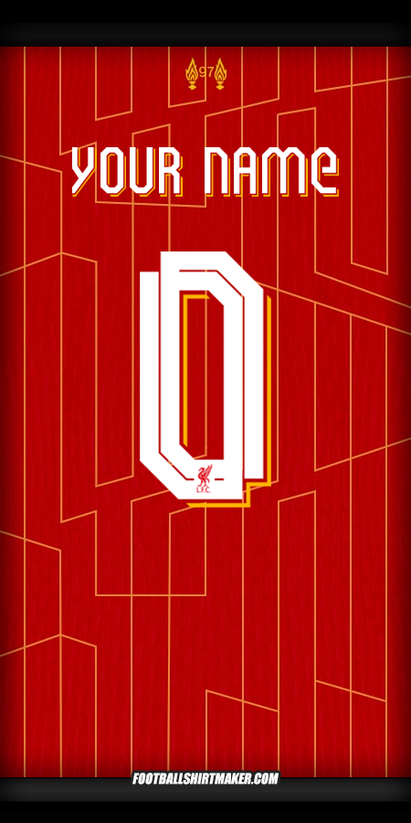 Jersey Liverpool FC 2024/2025 Cup -  your name - 0