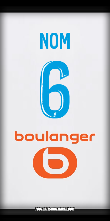 Maillot Olympique de Marseille 2024/2025 -  nom - 6