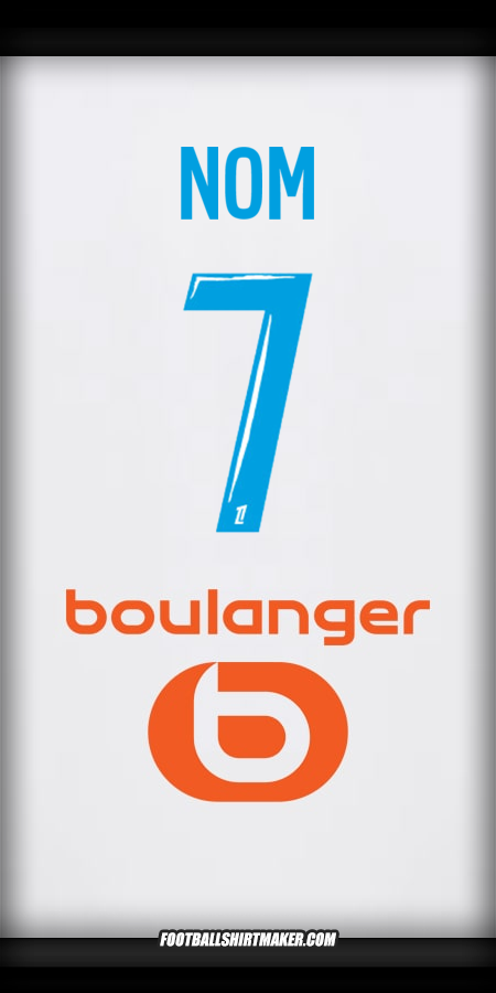 Maillot Olympique de Marseille 2024/2025 -  nom - 7