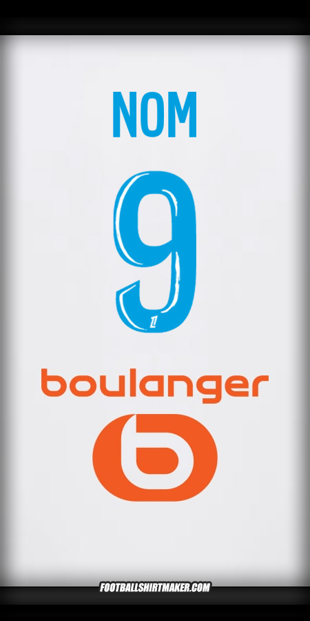 Maillot Olympique de Marseille 2024/2025 -  nom - 9
