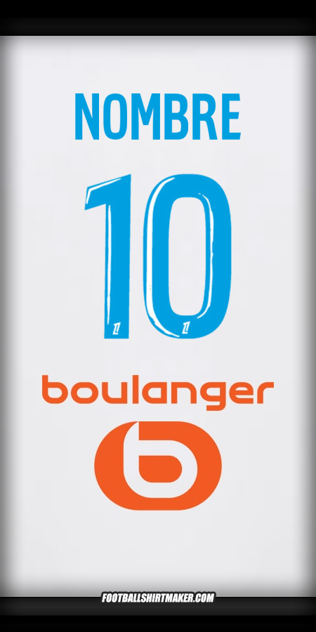 Jersey Olympique de Marseille 2024/2025 -  nombre - 10