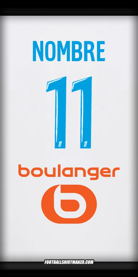 Jersey Olympique de Marseille 2024/2025 -  nombre - 11