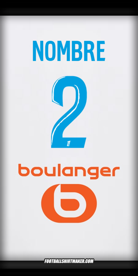 Camiseta Olympique de Marseille 2024/2025 -  nombre - 2