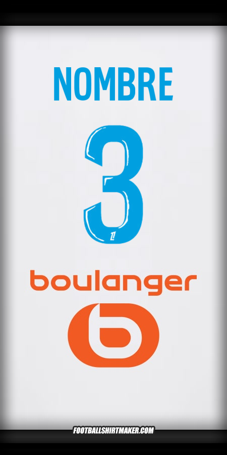 Jersey Olympique de Marseille 2024/2025 -  nombre - 3