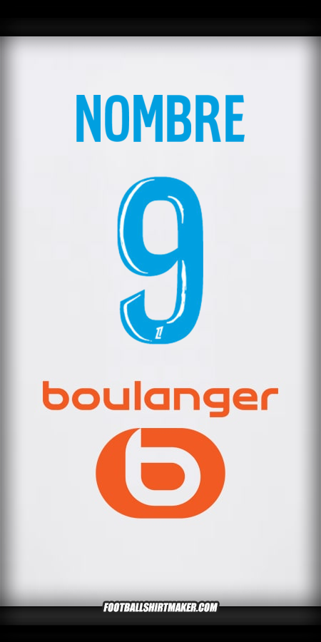Jersey Olympique de Marseille 2024/2025 -  nombre - 9