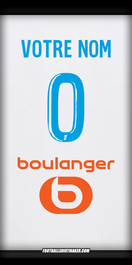 Maillot Olympique de Marseille 2024/2025 -  votre nom - 0