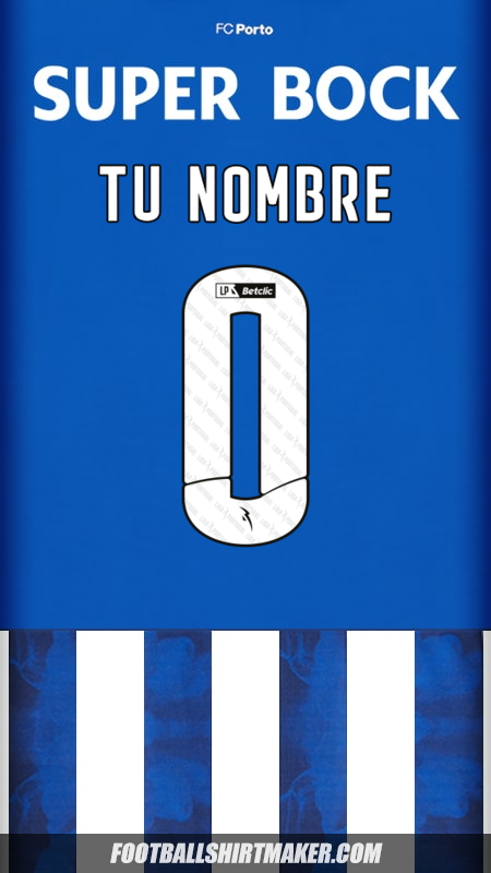 Jersey FC Porto 2024/2025 número 0 tu nombre