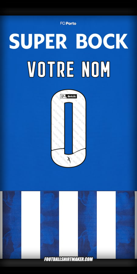 Maillot FC Porto 2024/2025 -  votre nom - 0