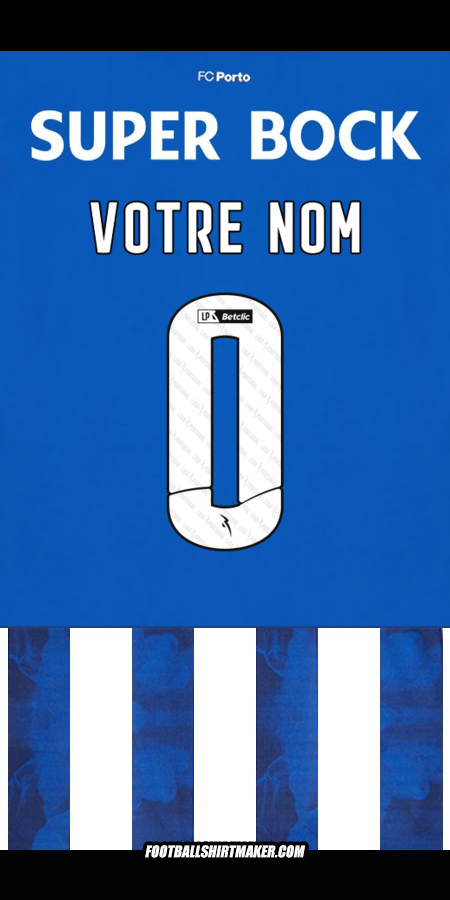 Maillot FC Porto 2024/2025 -  votre nom - 0