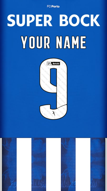 FC Porto 2024/2025 jersey number 9 your name