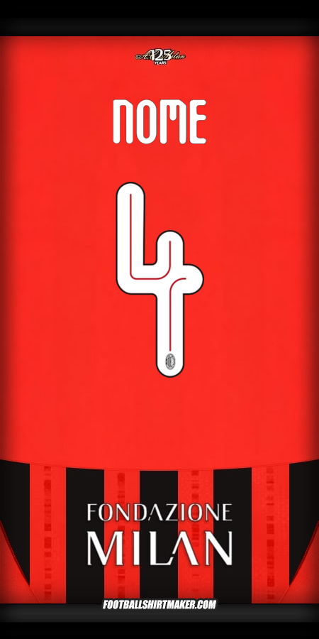 Maglia AC Milan Cup 2024/2025 -  nome - 4
