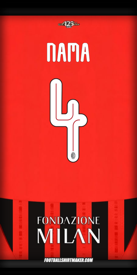 Jersey AC Milan Cup 2024/2025 -  nama - 4