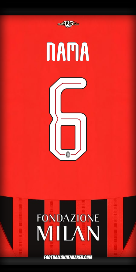 Jersey AC Milan Cup 2024/2025 -  nama - 6