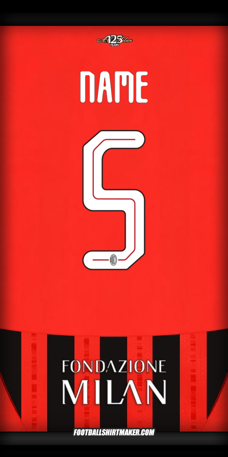 Trikot AC Milan Cup 2024/2025 -  name - 5