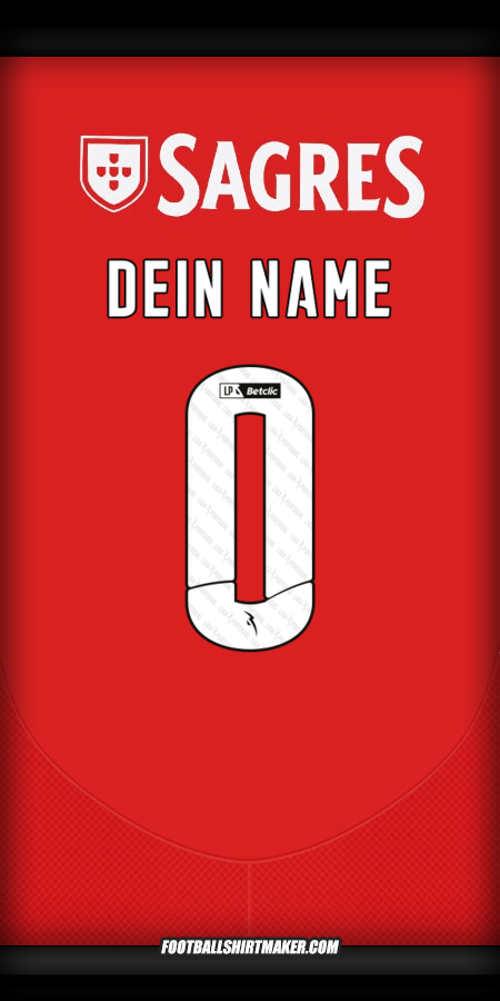 Trikot SL Benfica 2024/2025 -  dein name - 0