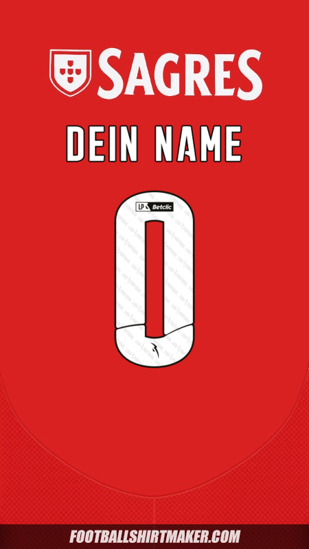 Trikot SL Benfica 2024/2025 -  dein name - 0