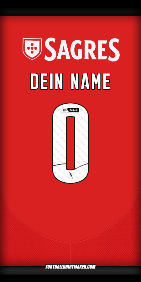 Trikot SL Benfica 2024/2025 -  dein name - 0