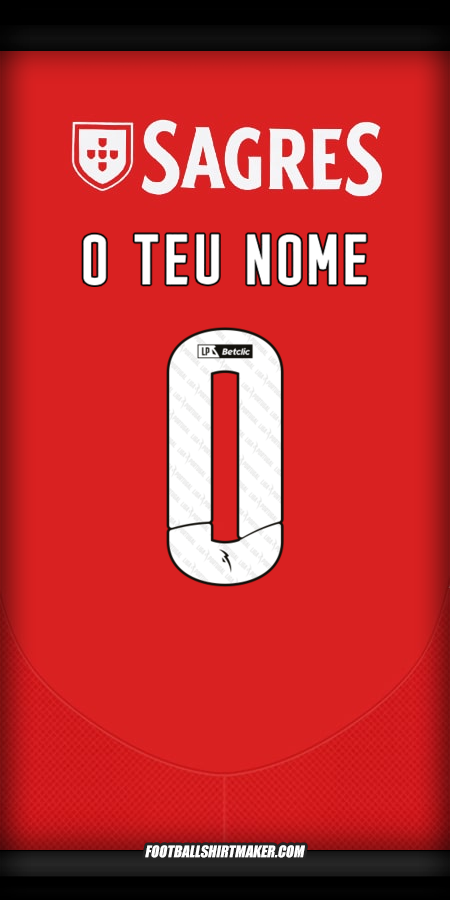 Camisola SL Benfica 2024/2025 -  o teu nome - 0