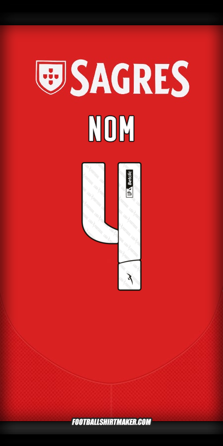 Maillot SL Benfica 2024/2025 -  nom - 4