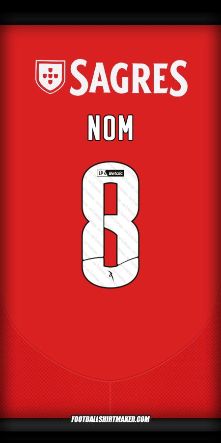 Maillot SL Benfica 2024/2025 -  nom - 8
