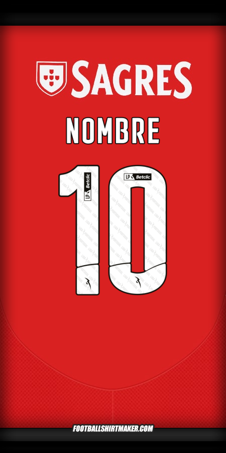 Jersey SL Benfica 2024/2025 -  nombre - 10