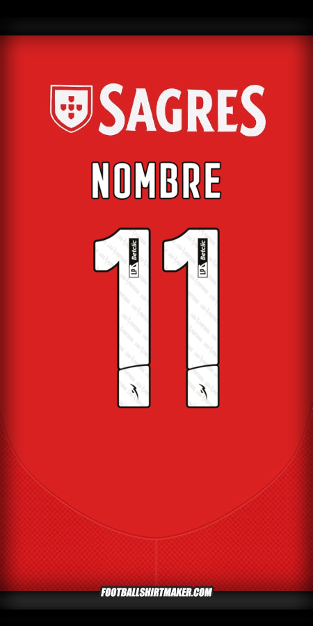 Camiseta SL Benfica 2024/2025 -  nombre - 11
