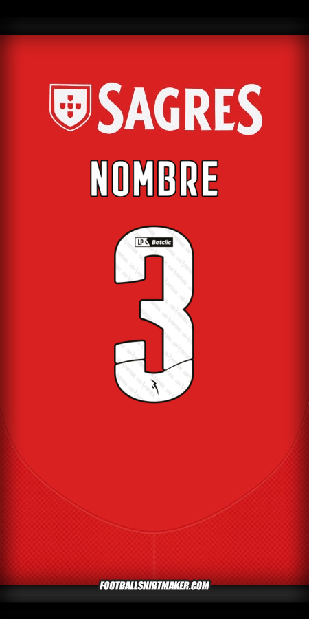 Jersey SL Benfica 2024/2025 -  nombre - 3