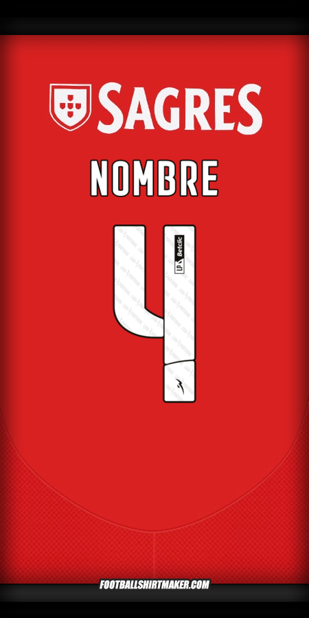 Jersey SL Benfica 2024/2025 -  nombre - 4
