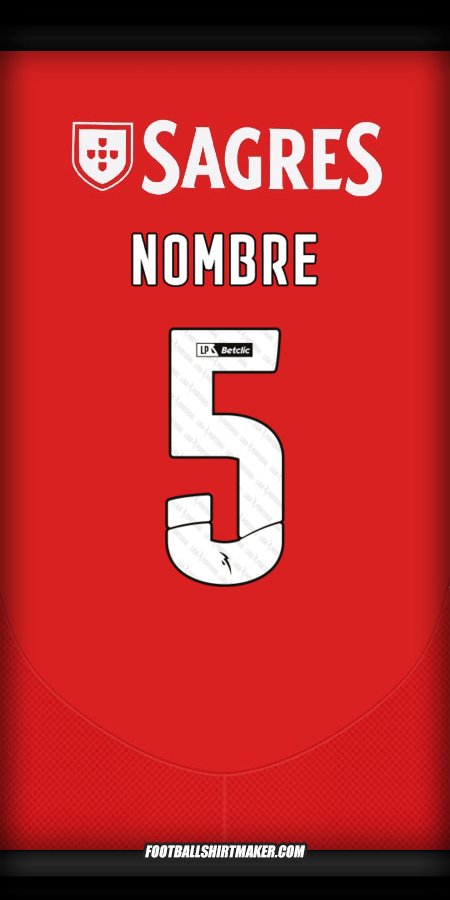Jersey SL Benfica 2024/2025 -  nombre - 5
