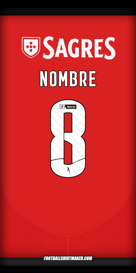 Jersey SL Benfica 2024/2025 -  nombre - 8