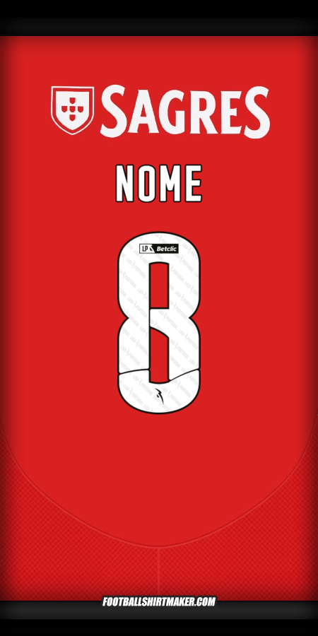 Camisa SL Benfica 2024/2025 -  nome - 8