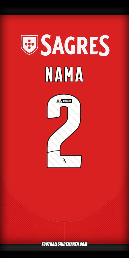 Jersey SL Benfica 2024/2025 -  nama - 2
