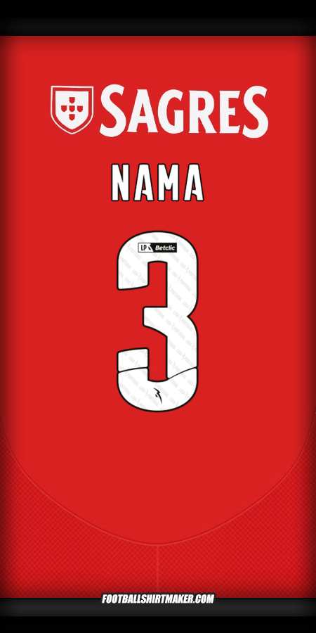 Jersey SL Benfica 2024/2025 -  nama - 3