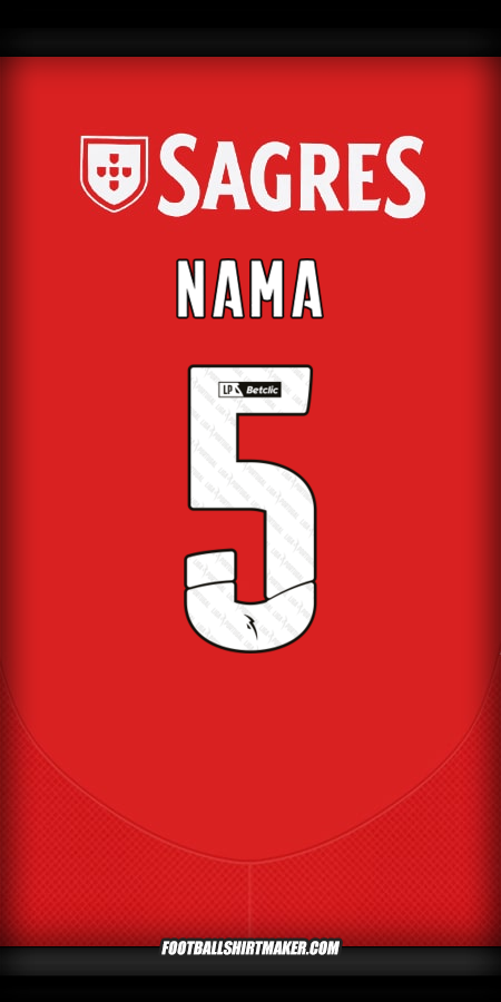 Jersey SL Benfica 2024/2025 -  nama - 5