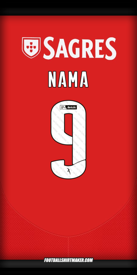 Jersey SL Benfica 2024/2025 -  nama - 9