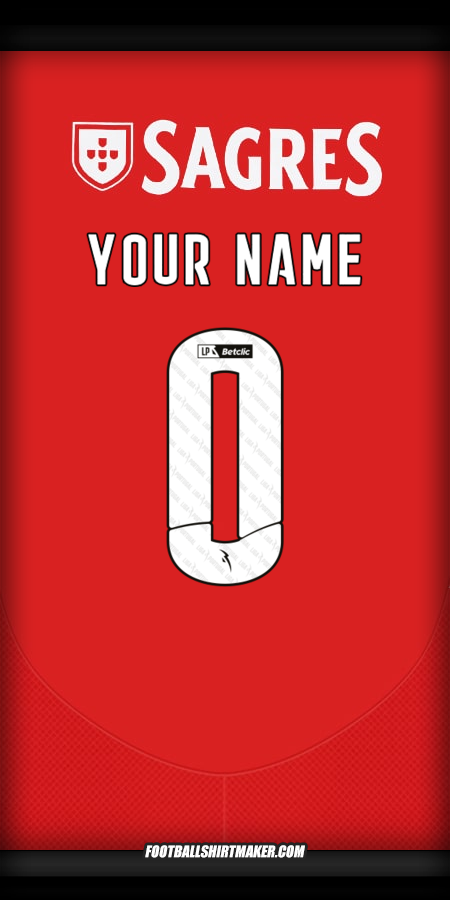 Jersey SL Benfica 2024/2025 -  your name - 0