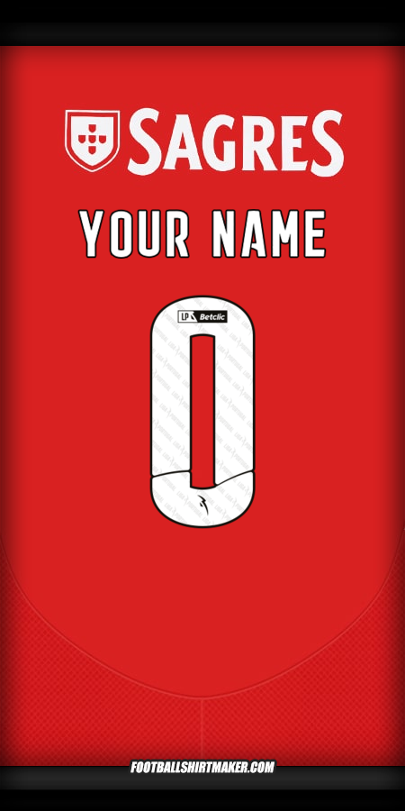 Shirt SL Benfica 2024/2025 -  your name - 0