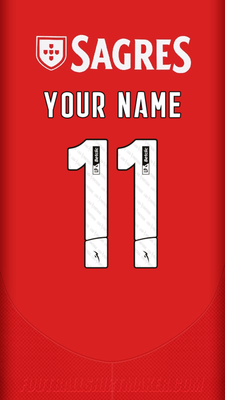 SL Benfica 2024/2025 jersey number 11 your name