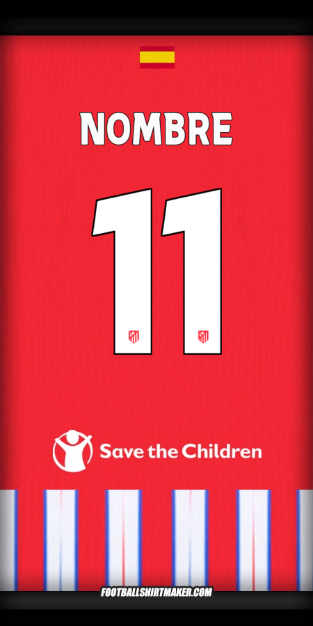 Jersey Atletico Madrid Cup 2024/2025 -  nombre - 11