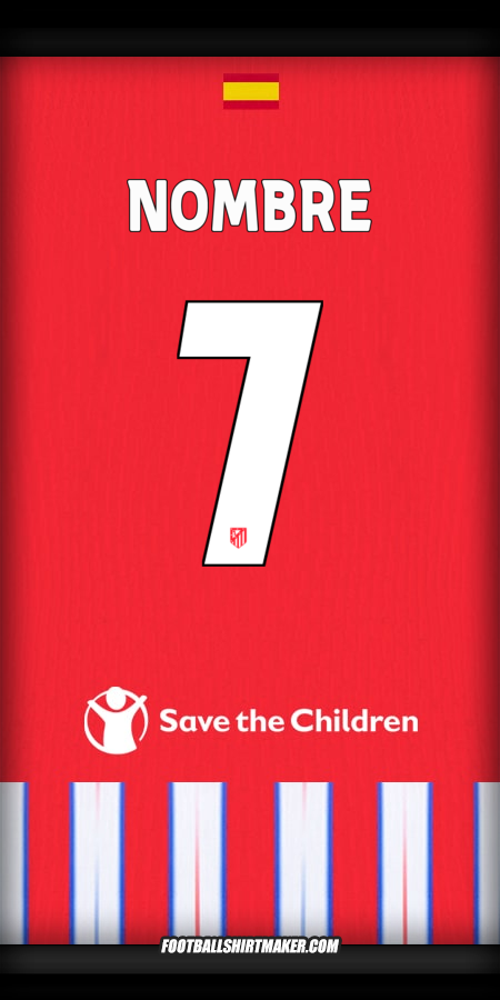 Jersey Atletico Madrid Cup 2024/2025 -  nombre - 7