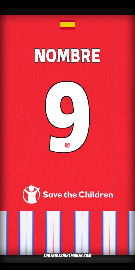 Camiseta Atletico Madrid Cup 2024/2025 -  nombre - 9