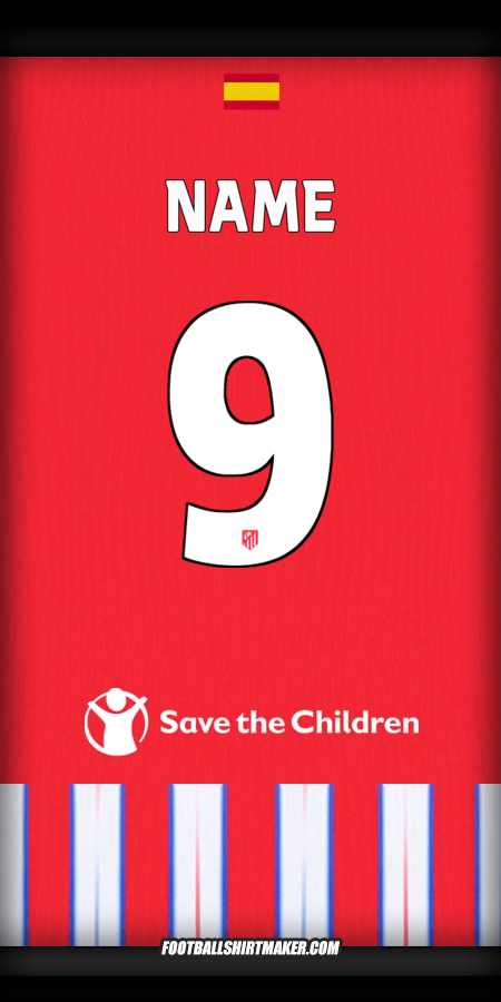 Jersey Atletico Madrid Cup 2024/2025 -  name - 9