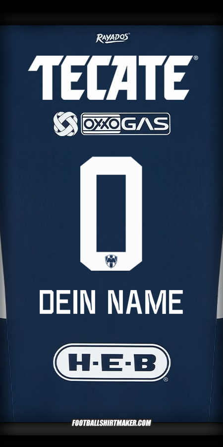 Trikot Monterrey 2024/2025 -  dein name - 0