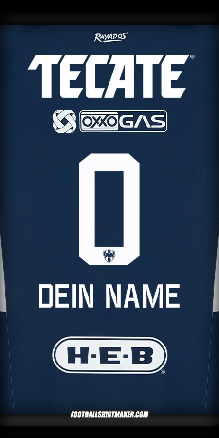 Trikot Monterrey 2024/2025 -  dein name - 0
