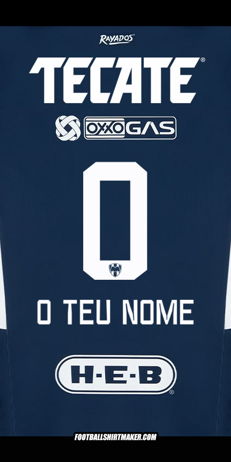 Camisola Monterrey 2024/2025 -  o teu nome - 0
