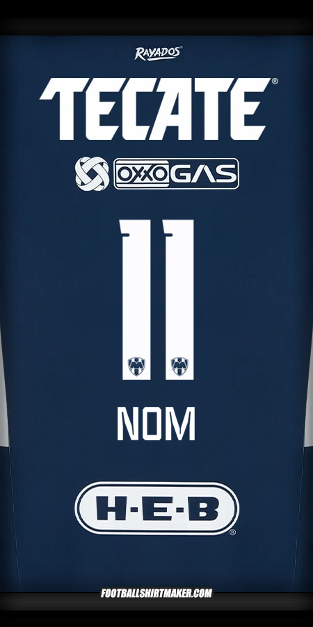 Maillot Monterrey 2024/2025 -  nom - 11
