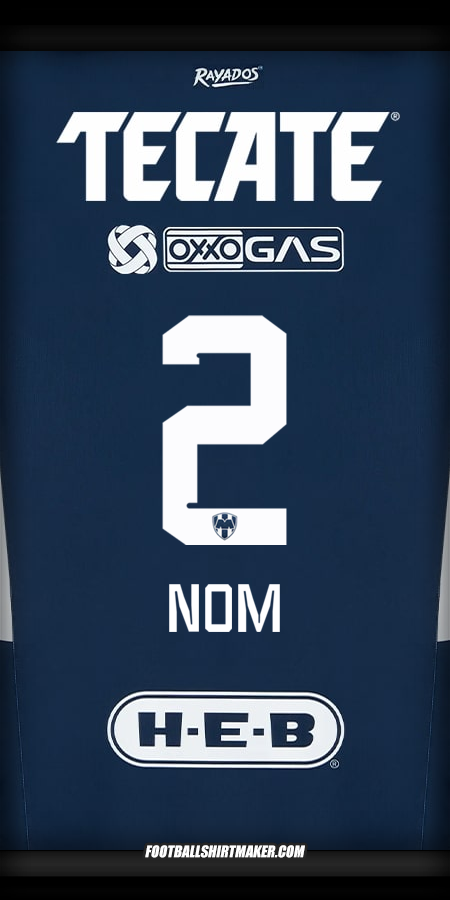 Maillot Monterrey 2024/2025 -  nom - 2